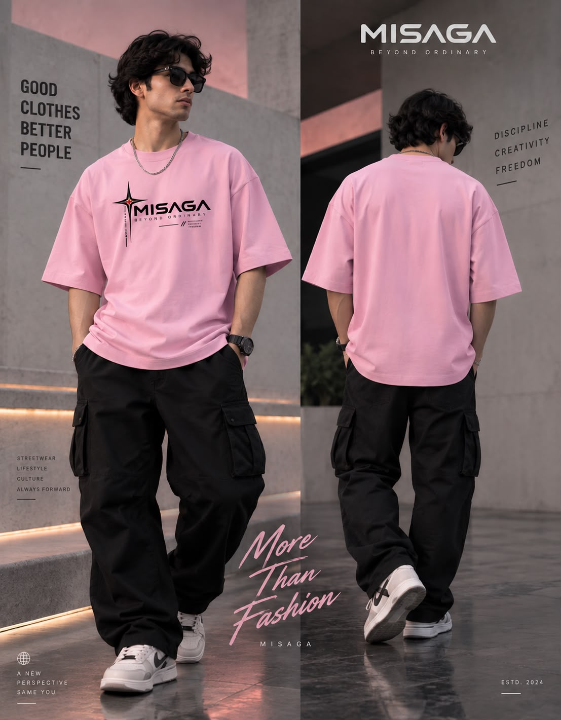 MISAGA Beyond Ordinary Oversized T-Shirt