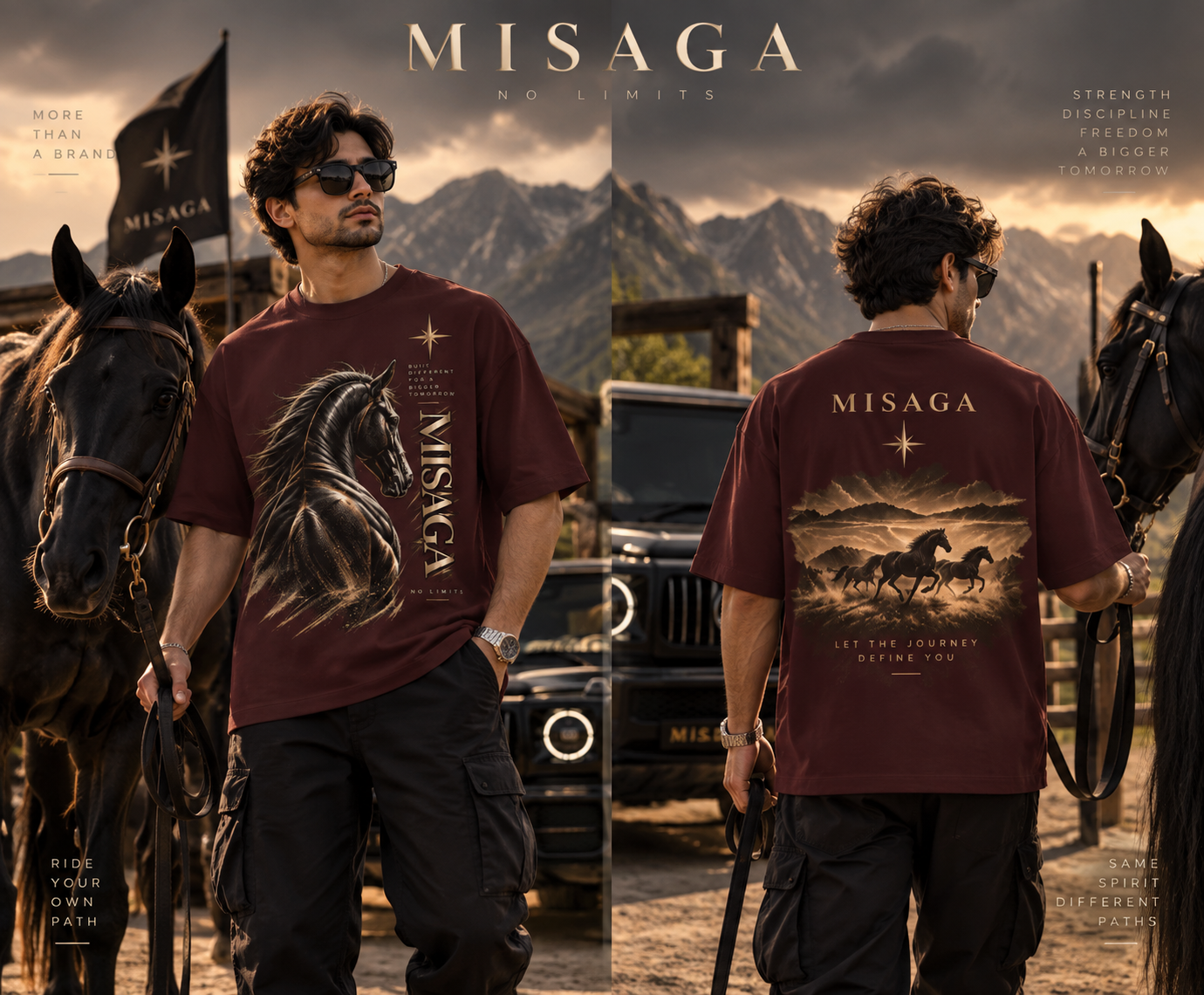 MISAGA No Limits Horse Rider T-Shirt